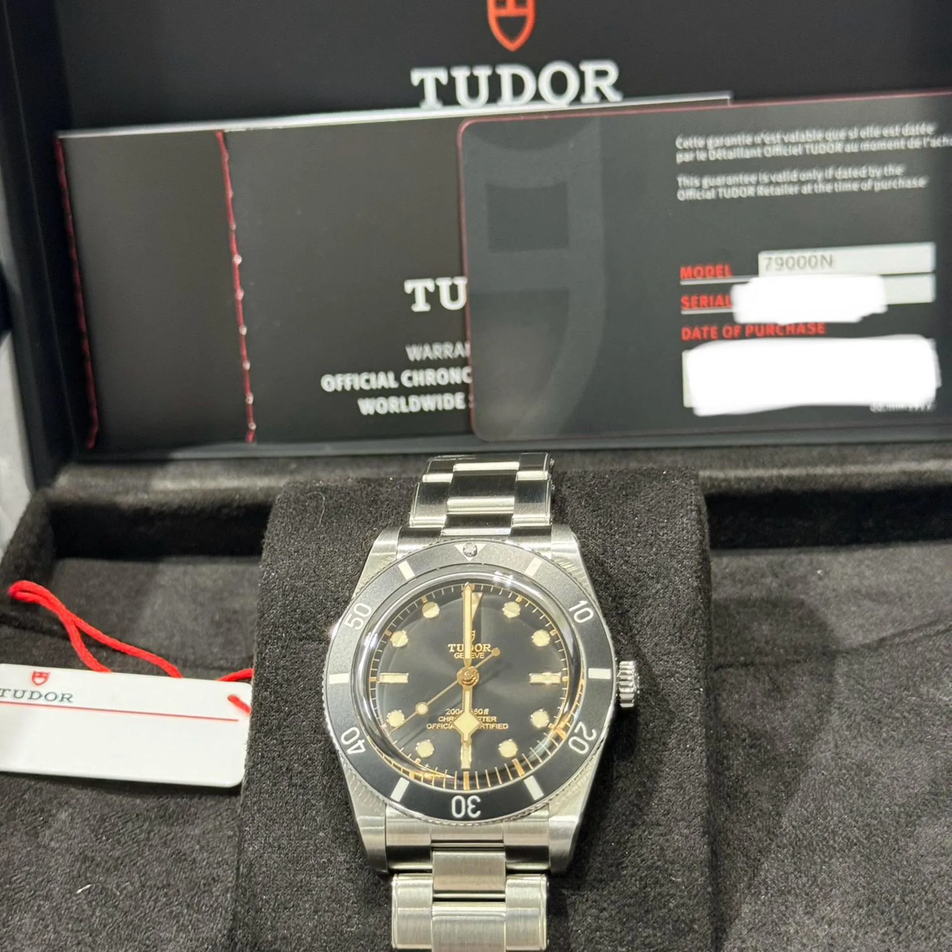 Tudor Black Bay M79000N-0001 37mm Stainless steel Black