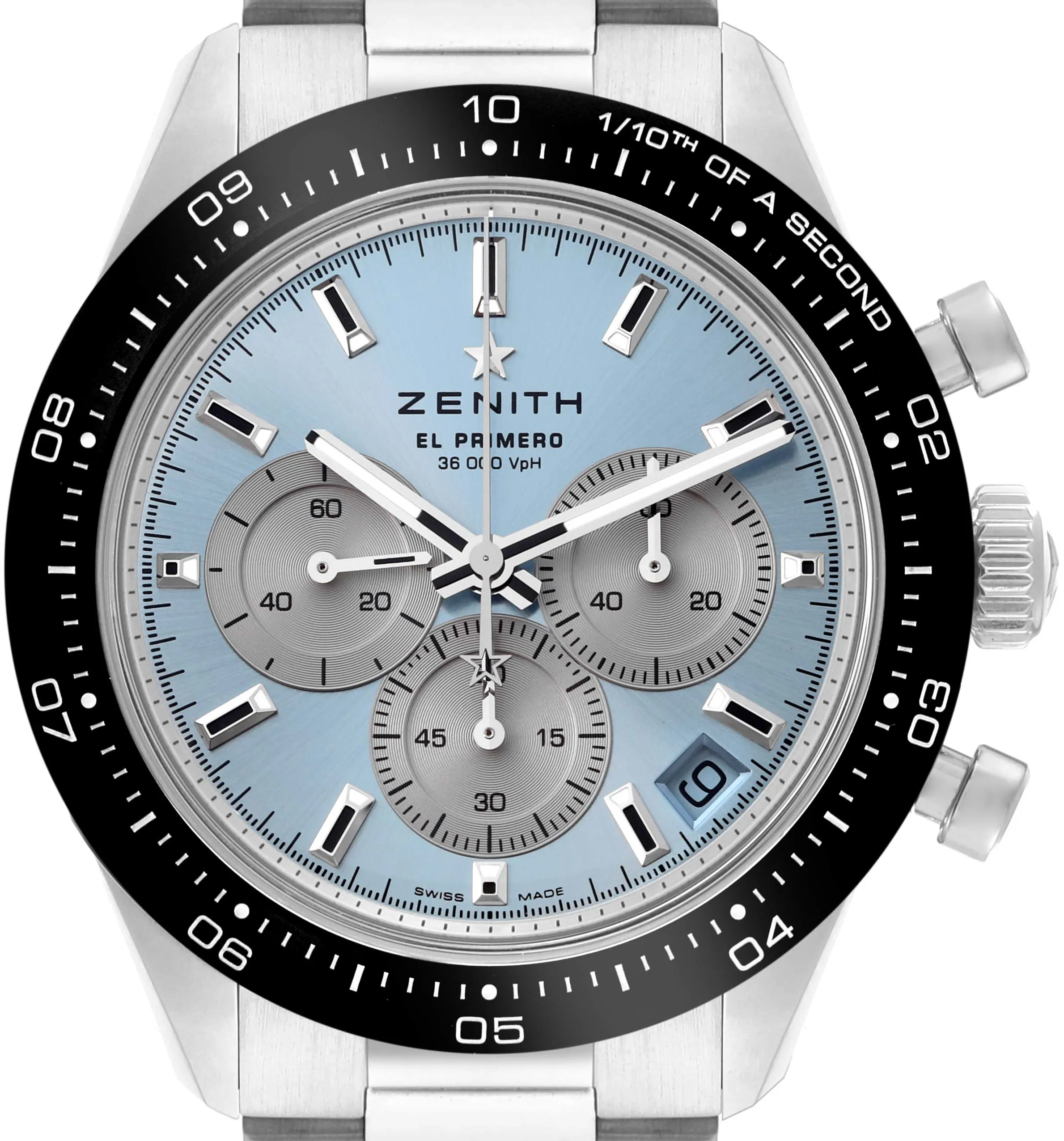 Zenith Chronomaster Sport 03.3106.3600/55.M3100 41mm Stainless steel Blue 1