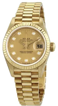 Rolex Datejust 69178CDP 26mm Yellow gold Champagne