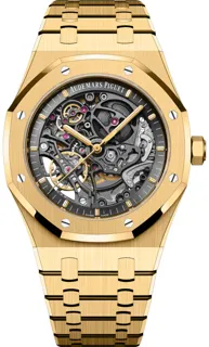 Audemars Piguet Royal Oak Double Balance Wheel Openworked 15407BA.OO.1220BA.01 Yellow gold Skeletonized