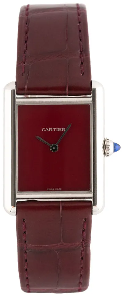 Cartier Tank WSTA0054 33.5mm Edelstahl Rot