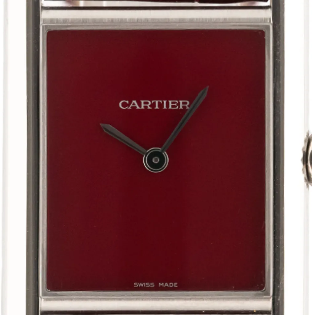 Cartier Tank WSTA0054 33.5mm Edelstahl Rot 1