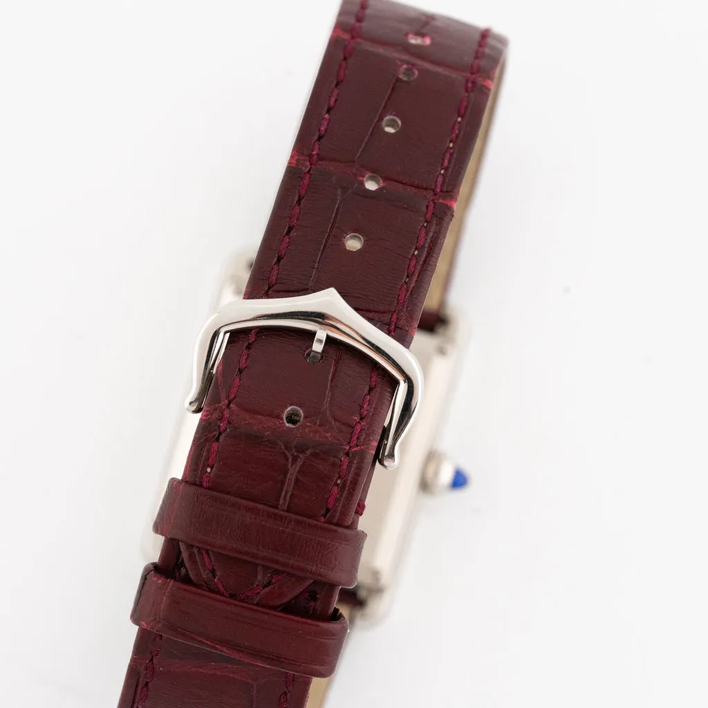 Cartier Tank WSTA0054 33.5mm Edelstahl Rot 3