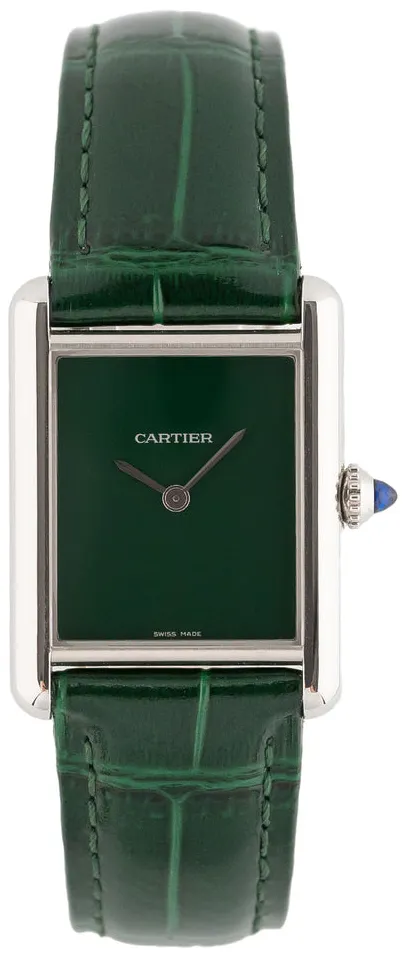 Cartier Tank WSTA0056 33.5mm Stainless steel Green