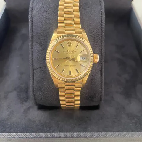 Rolex Lady-Datejust 69178 26mm Yellow gold Champagne