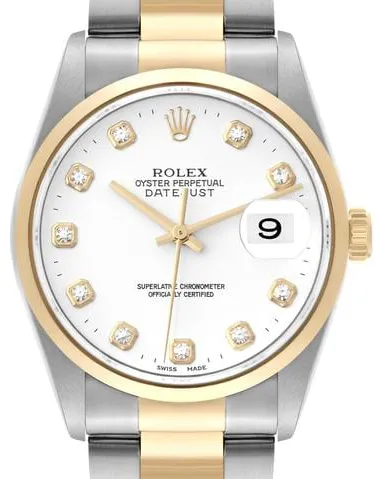 Rolex Datejust 36 16203 36mm Stainless steel White