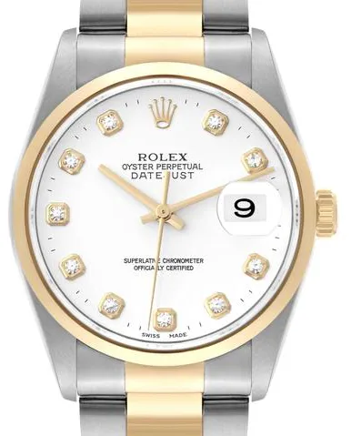 Rolex Datejust 36 16203 36mm Stainless steel White 1