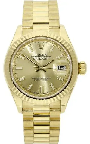 Rolex Lady-Datejust 279178 28mm Yellow gold Champagne 2