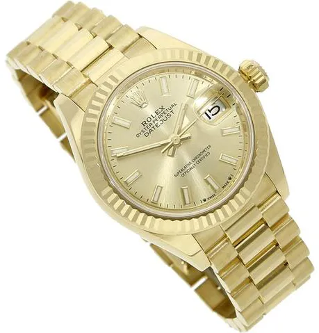 Rolex Lady-Datejust 279178 28mm Yellow gold Champagne 3