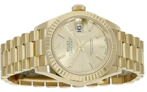 Rolex Lady-Datejust 279178 28mm Yellow gold Champagne 4