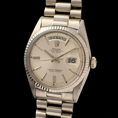 Rolex Day-Date 36 1803 36mm White gold Silver