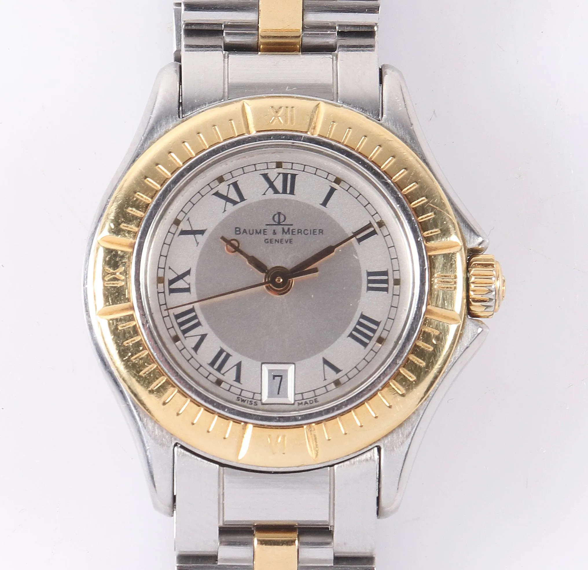 Baume & Mercier Malibu 28mm Gold-plated and stainless steel Silver