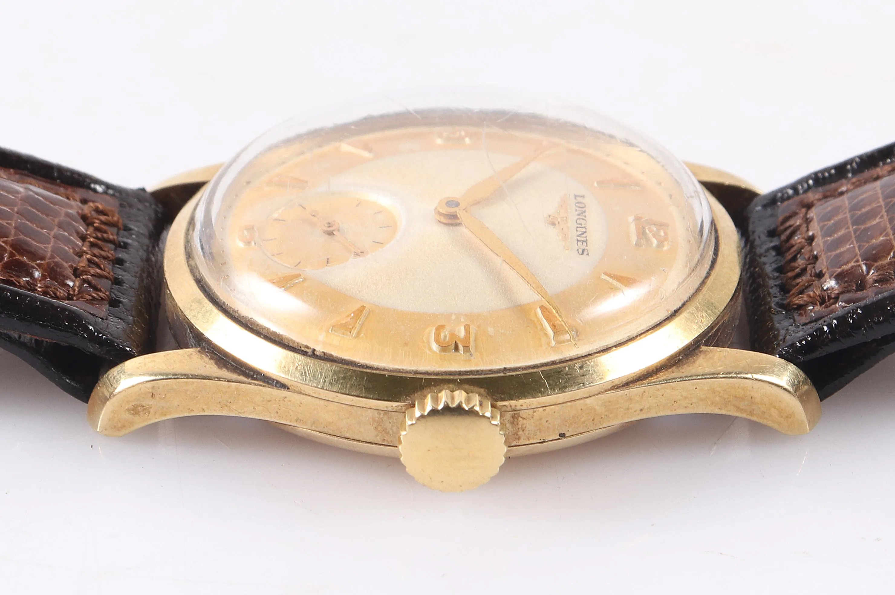 Longines 4858 33mm Yellow gold Cream 1