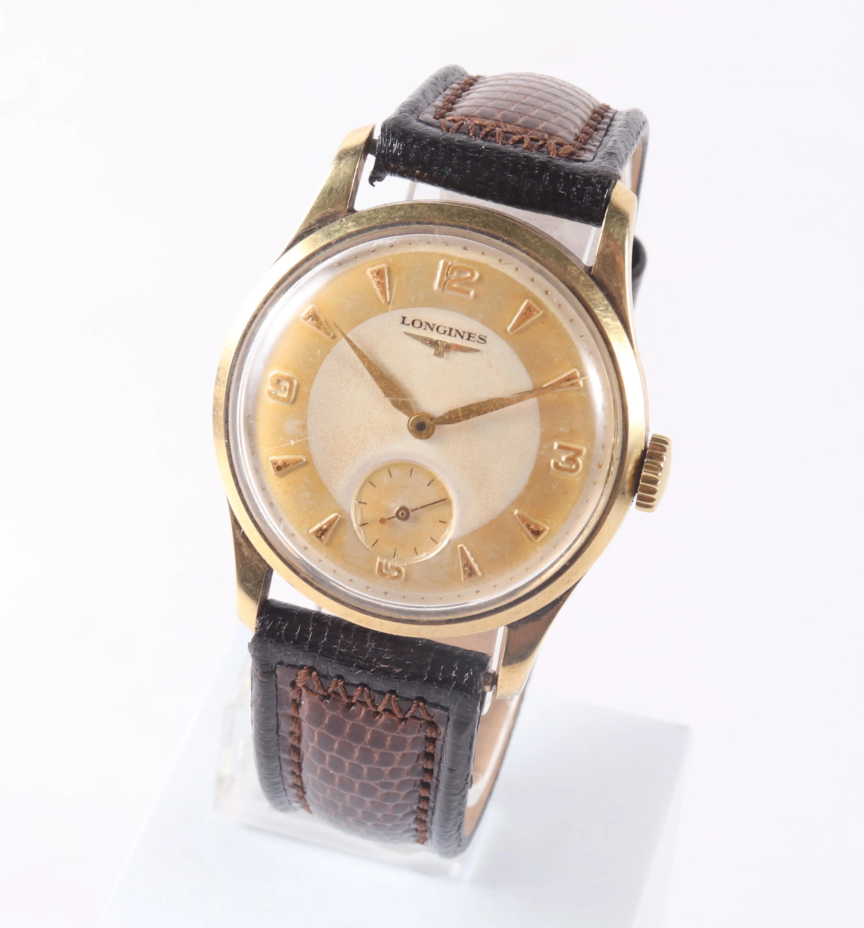 Longines 4858 33mm Yellow gold Cream 2