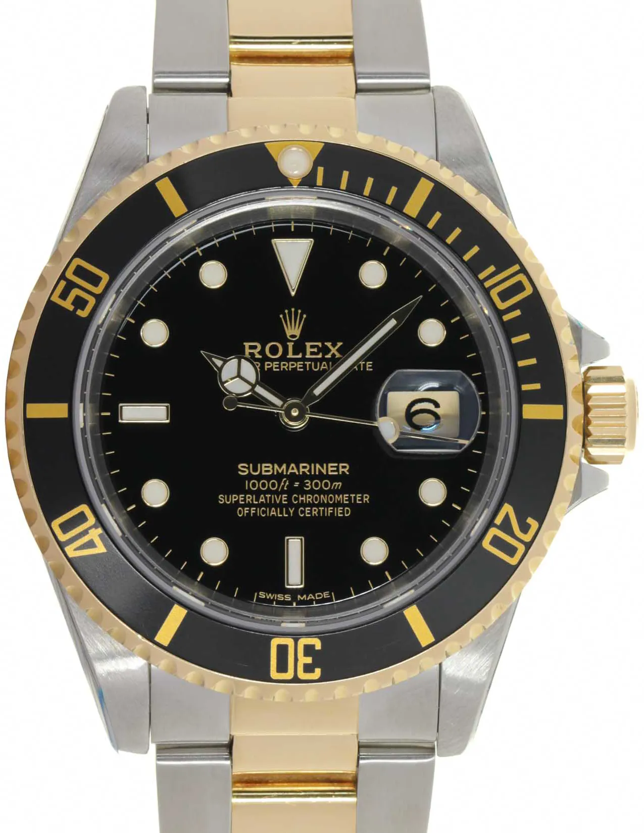 Rolex Submariner 16613 40mm Yellow gold and Stainless steel Blue 1