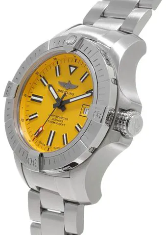 Breitling Avenger A17319101I1A1 45mm Stainless steel Yellow 1