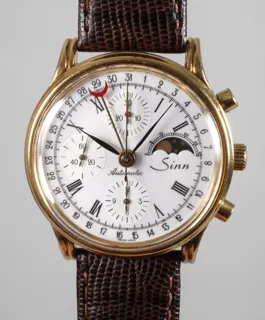 Sinn Stainless steel and Gold-plated White