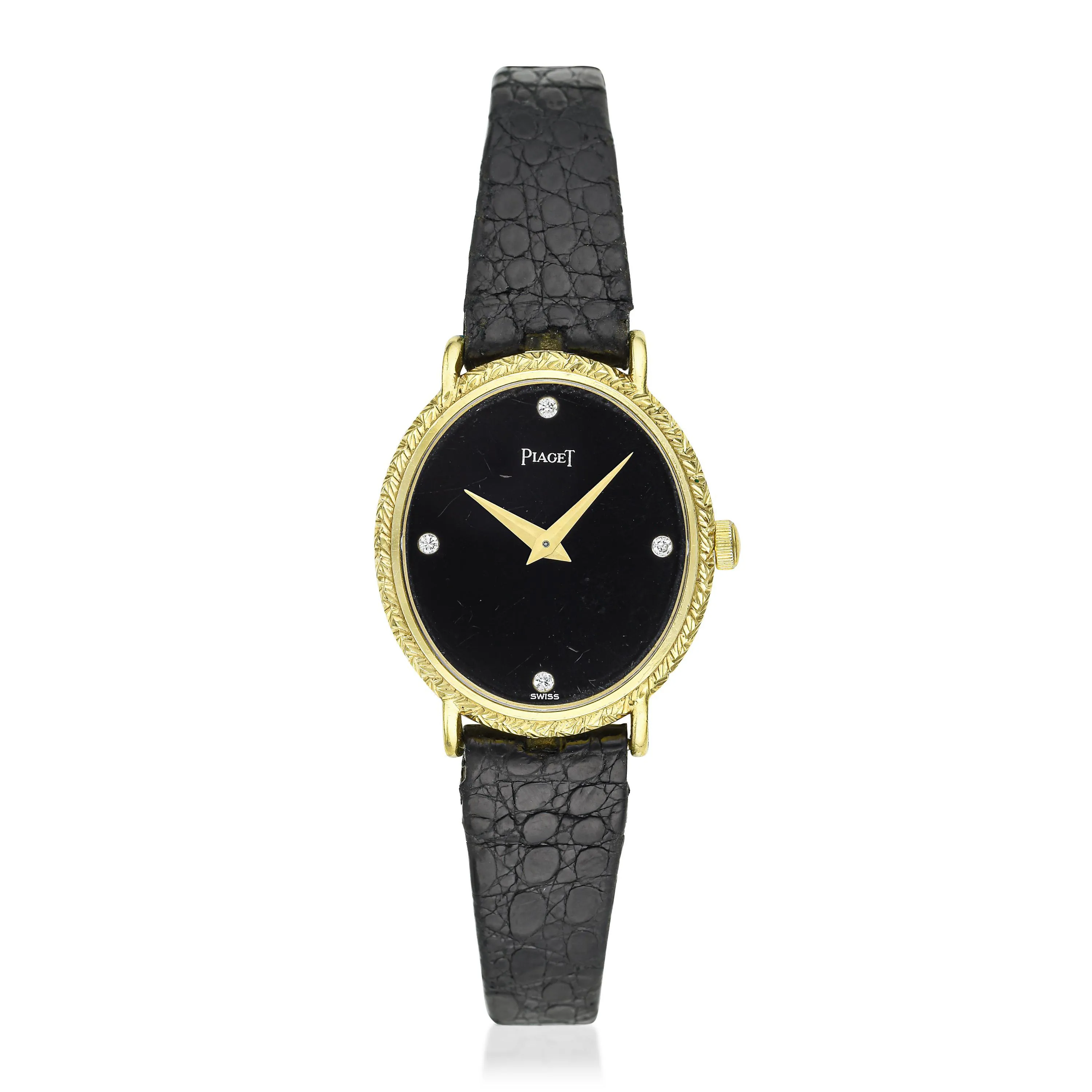 Piaget 9822 23mm Yellow gold Onyx