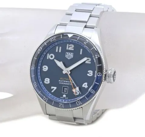 TAG Heuer Autavia WBE511A.BA0650 43mm Stainless steel Blue 1