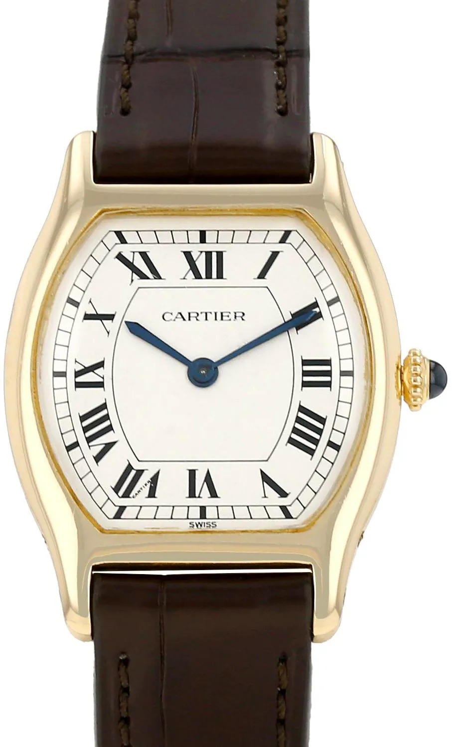Cartier Tortue 27mm Yellow gold Cream