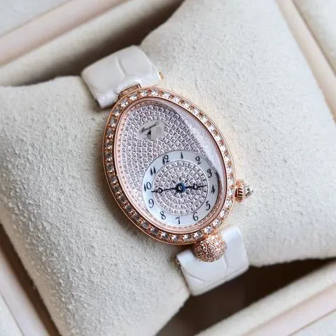 Breguet Reine de Naples 8928BR/8D/844.DD0D 33mm Rose gold Silver 2