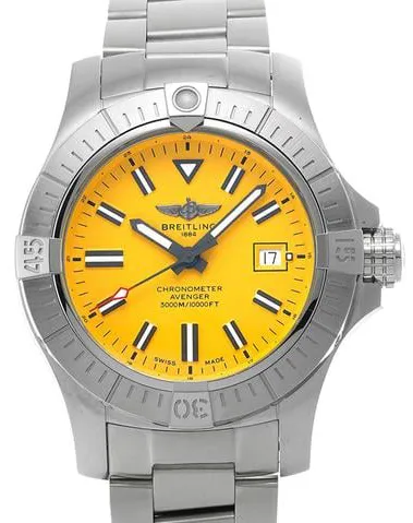 Breitling Avenger A17319101I1A1 45mm Stainless steel Yellow