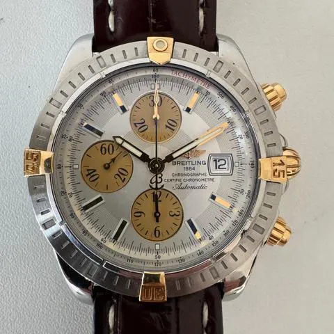 Breitling Chronomat B13356 44mm Yellow gold and Stainless steel Mother-of-pearl