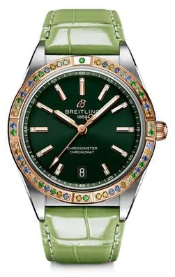 Breitling Chronomat U10380611L1P1 36mm Stainless steel Green