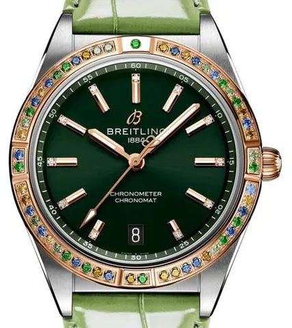 Breitling Chronomat U10380611L1P1 36mm Stainless steel Green 1