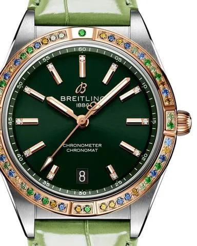 Breitling Chronomat U10380611L1P1 36mm Stainless steel Green 2