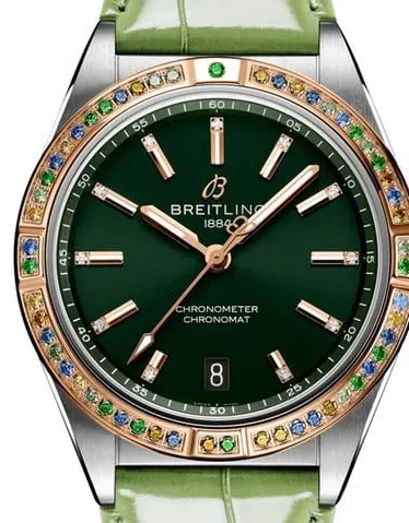 Breitling Chronomat U10380611L1P1 36mm Stainless steel Green 3