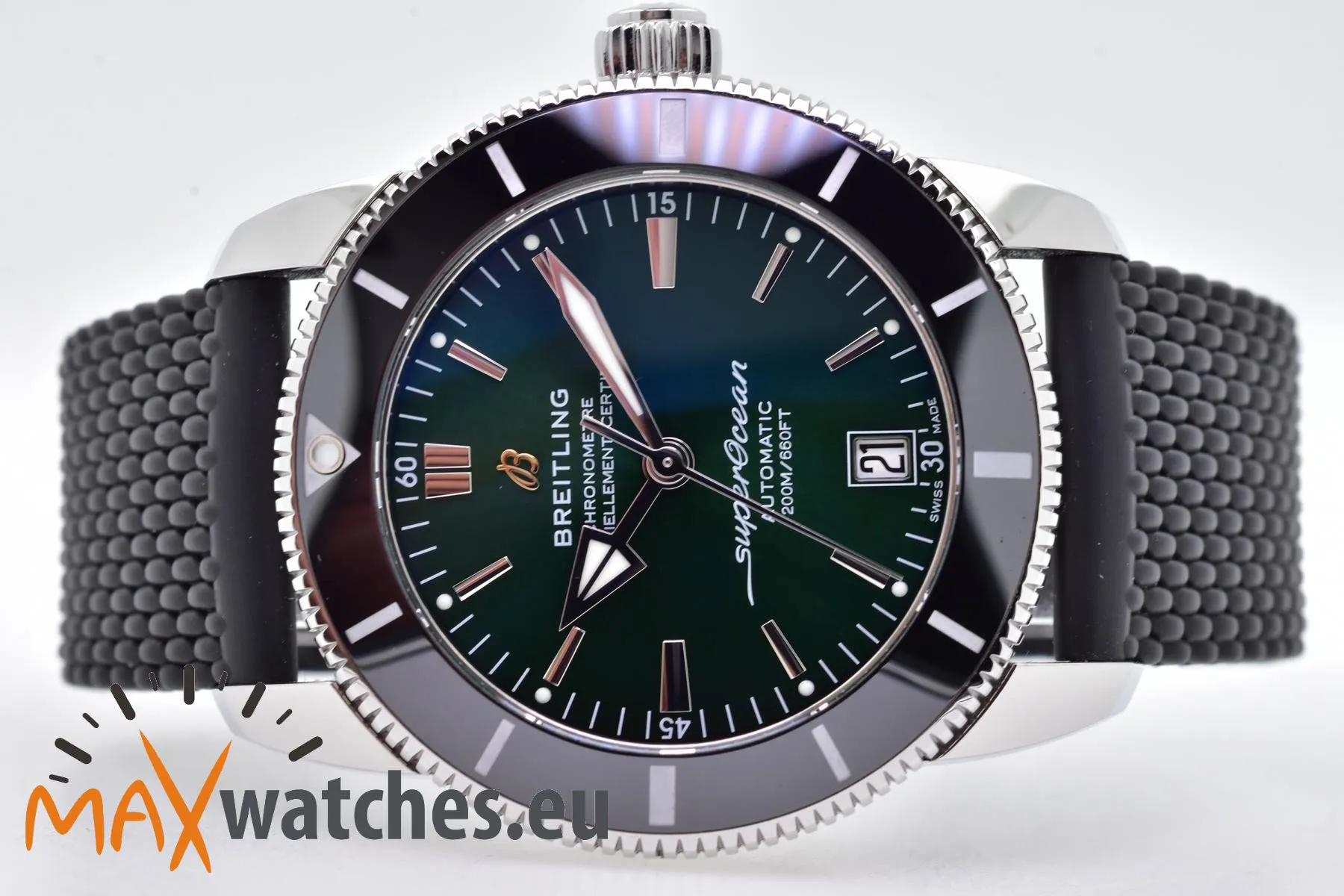 Breitling Superocean Heritage AB2010121L1S1 42mm Stainless steel Green