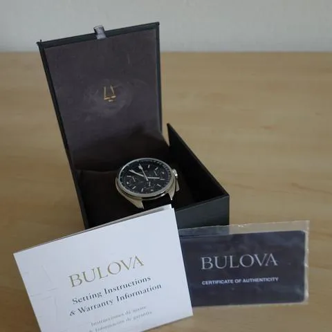 Bulova Lunar Pilot 96A225 45mm Stainless steel Black 8