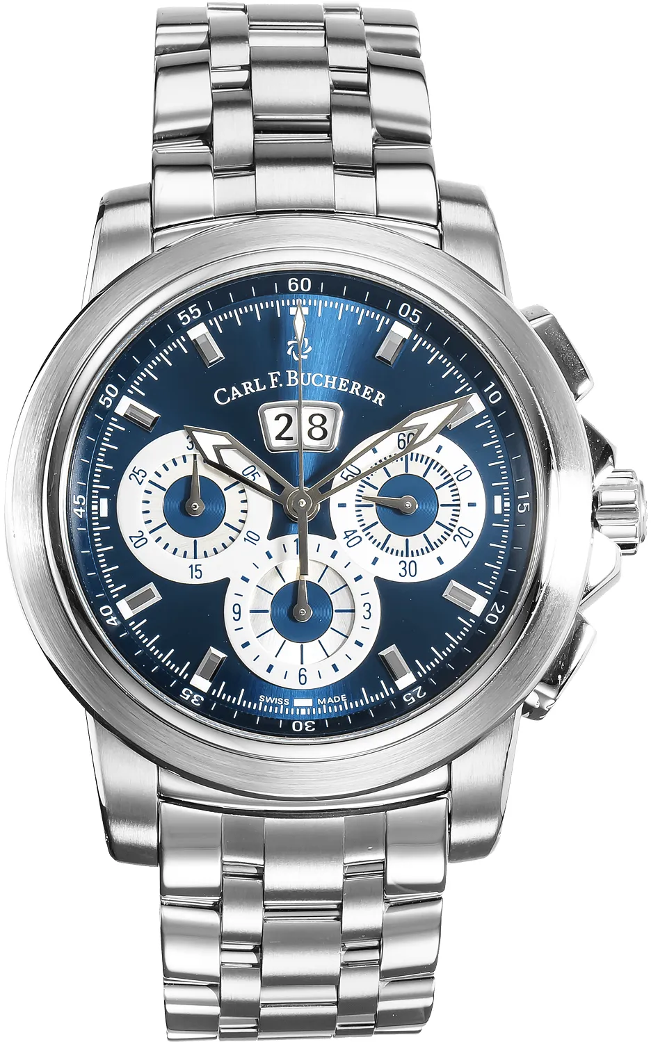 Carl F. Bucherer Patravi 10624.08.53.21 45mm Stainless steel Blue