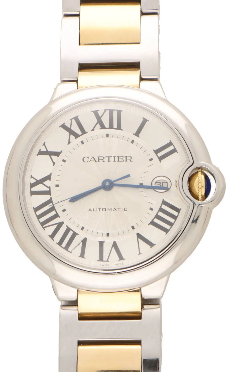 Cartier Ballon Bleu 3001 42mm Yellow gold and Stainless steel Silver