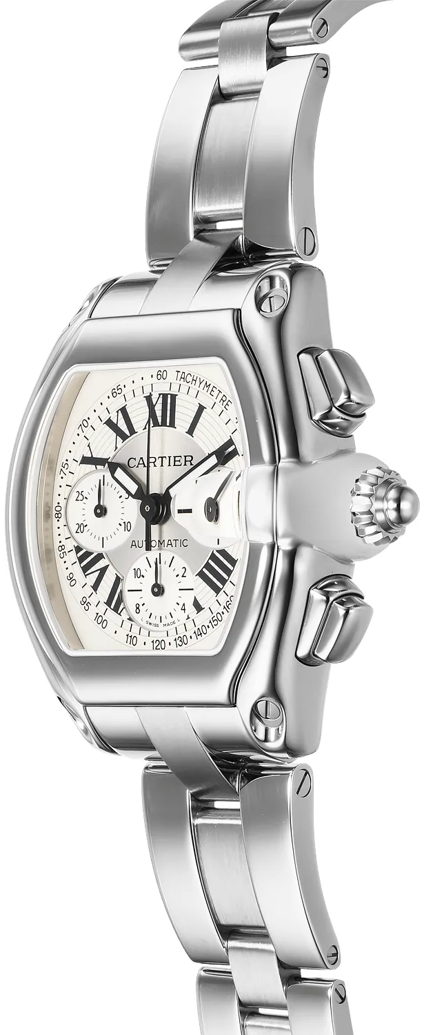 Cartier Roadster W62006X6 38mm Stainless steel Silver Gray 1