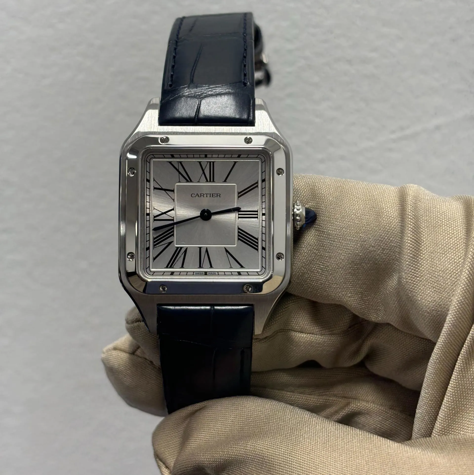 Cartier Santos Dumont WSSA0022 43.5mm Stainless steel Silver