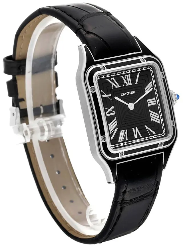 Cartier Santos Dumont WSSA0046 43.5mm Stainless steel Black 2