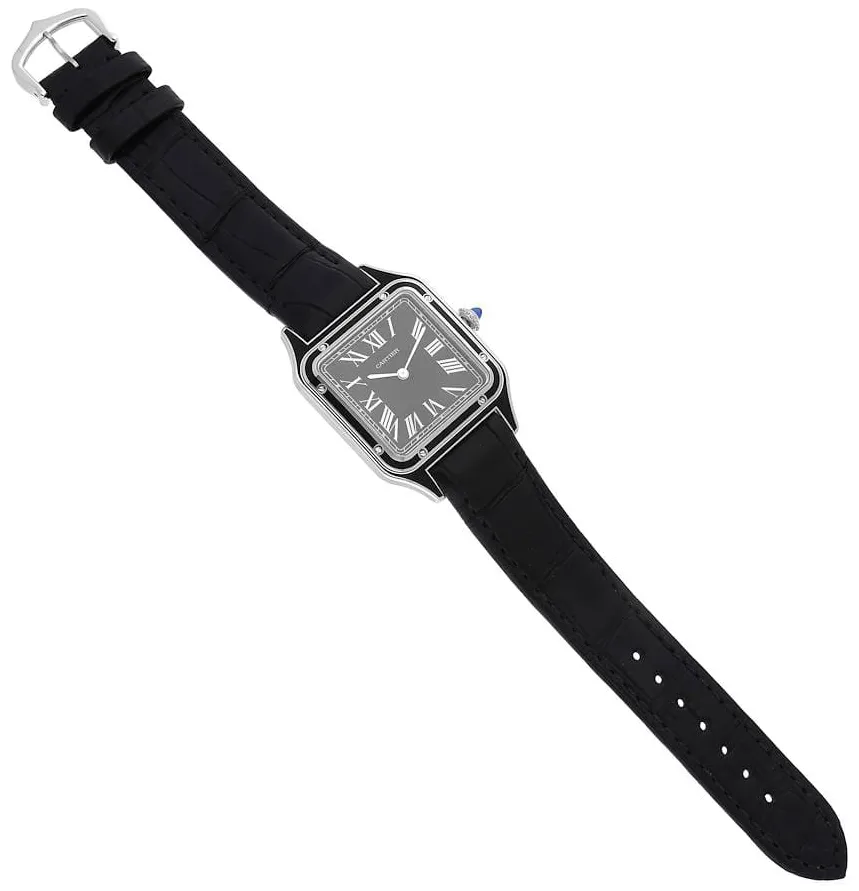 Cartier Santos Dumont WSSA0046 43.5mm Stainless steel Black 4