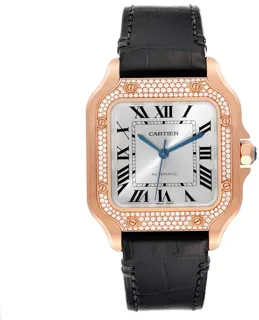 Cartier Santos WJSA0007 Rose gold Silver