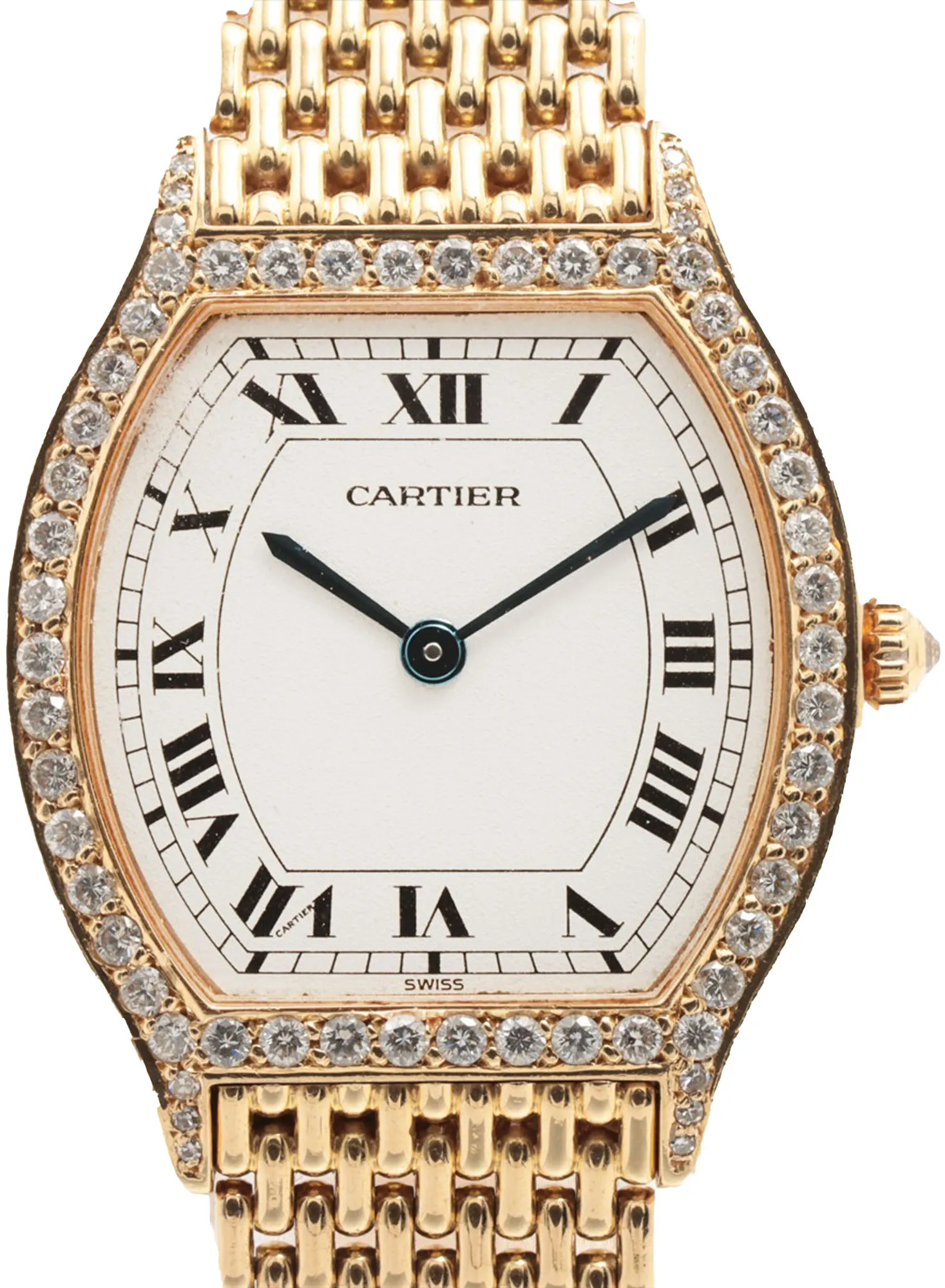 Cartier Tortue 81089 26mm Yellow gold White