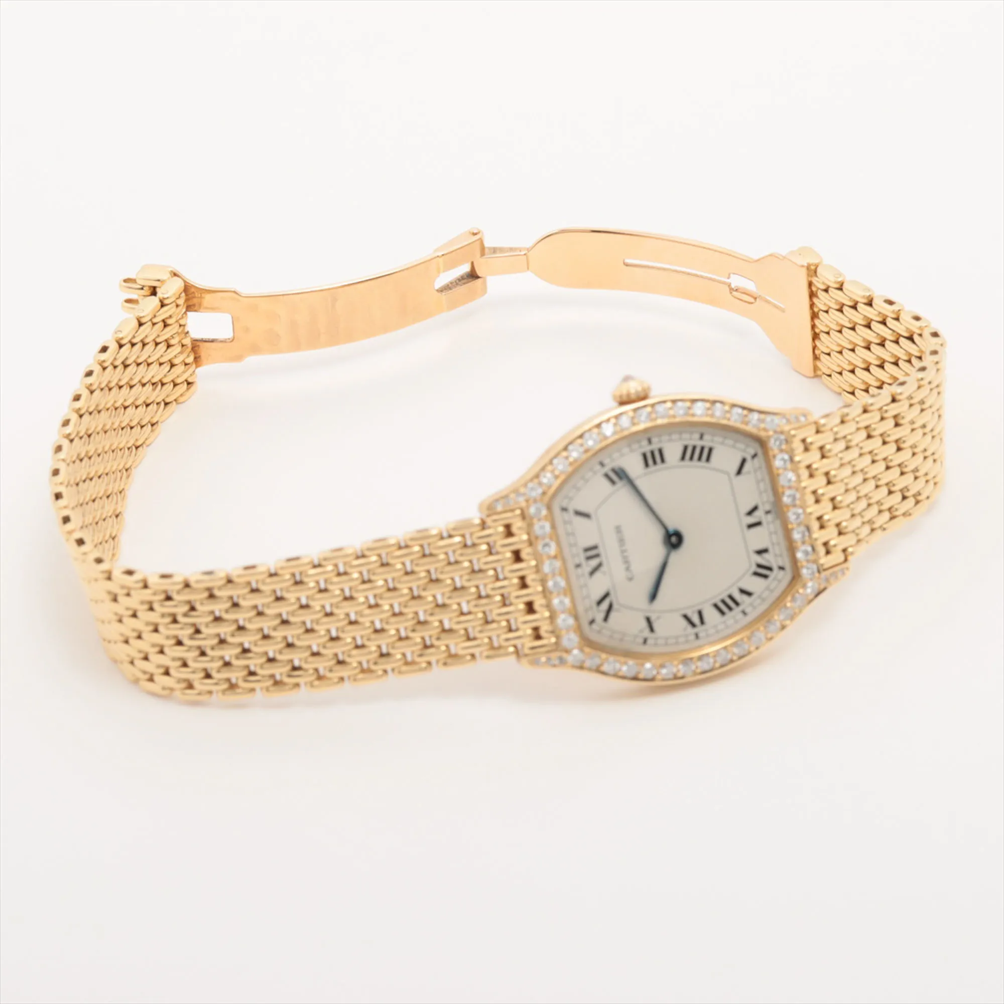 Cartier Tortue 81089 26mm Yellow gold White 2