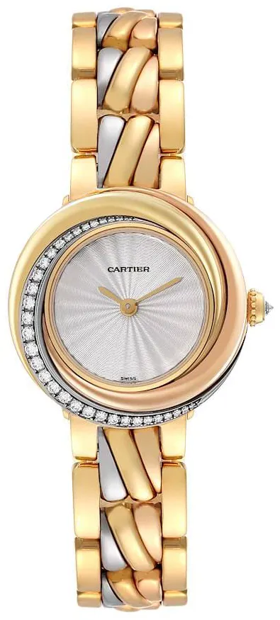 Cartier Trinity WG200151 27mm White gold Silver