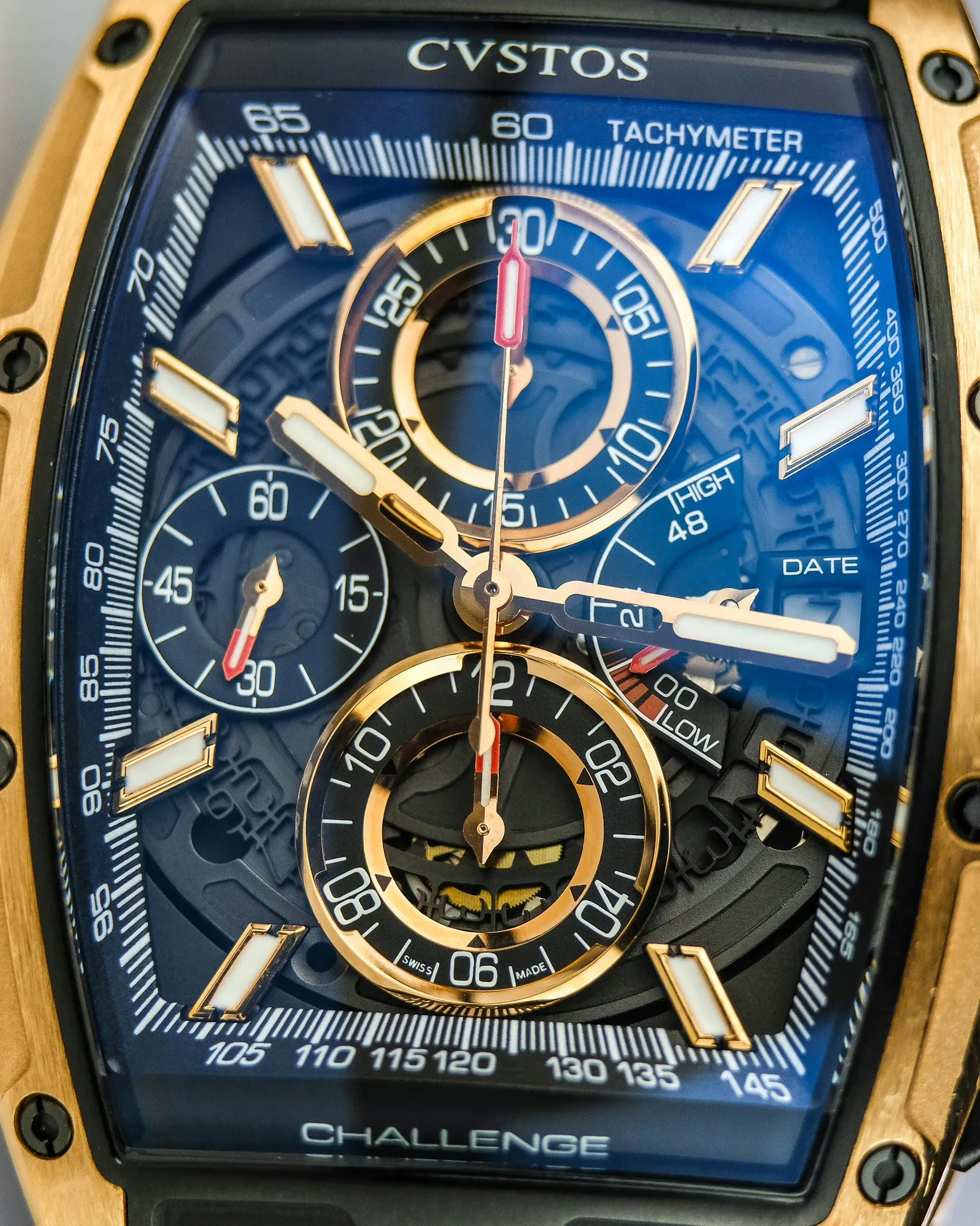 Cvstos Challange II Chrono 41mm Titanium and Yellow gold Skeletonized 4