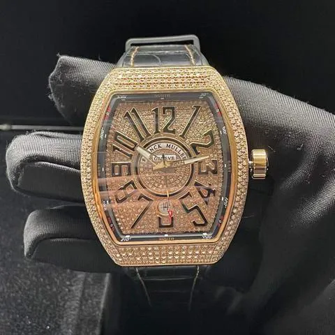 Franck Muller Vanguard V 45 SC DT 5N NR 45mm Rose gold Black