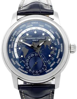 Frédérique Constant Manufacture Worldtimer FC-718NWM4H6 Stainless steel Blue