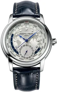 Frédérique Constant Manufacture Worldtimer FC718WM4H6 Stainless steel Silver