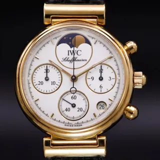 IWC Da Vinci Chronograph IW3735 Yellow gold White