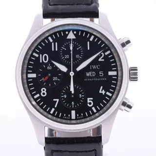 IWC Pilot IW371701 Stainless steel Black