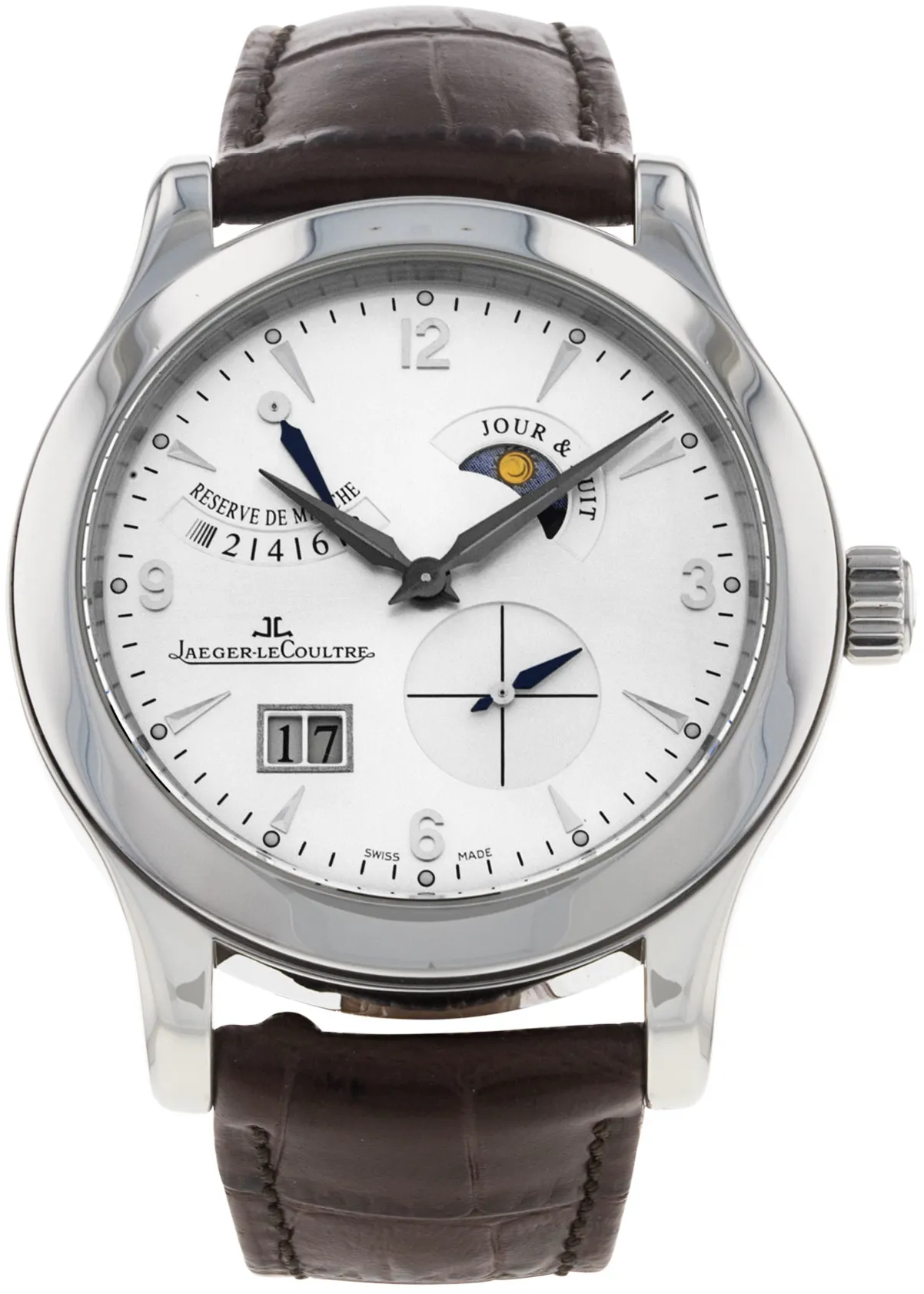 Jaeger-LeCoultre Master Eight Days 1608420 42mm Stainless steel Silver